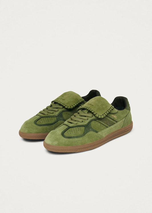 TB490 Club Suede Sneakers in Green Leather