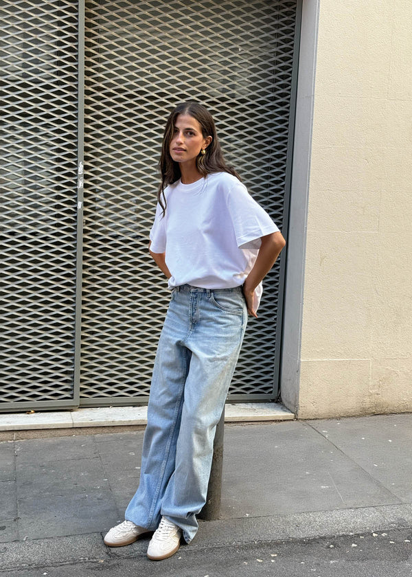 TB490 Crochet Sneakers in Cream Leather