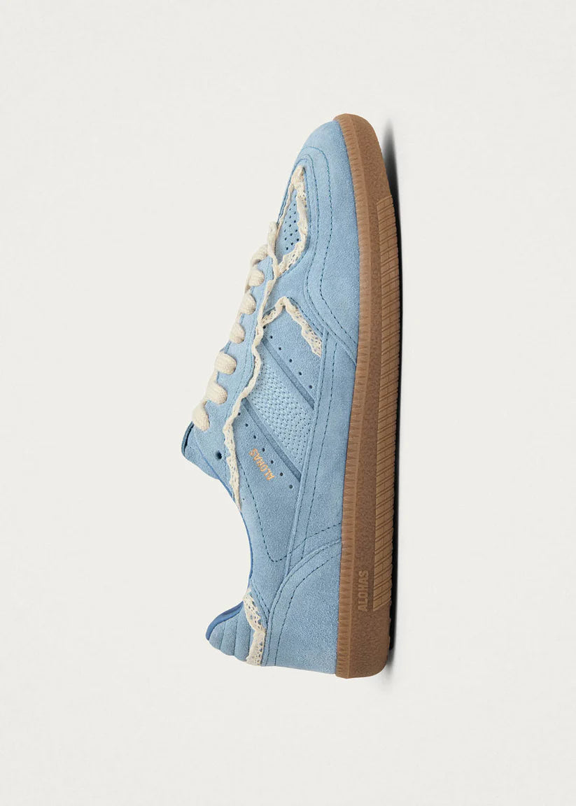 TB490 Rife Cornflower Sneakers in Blue Cream Leather