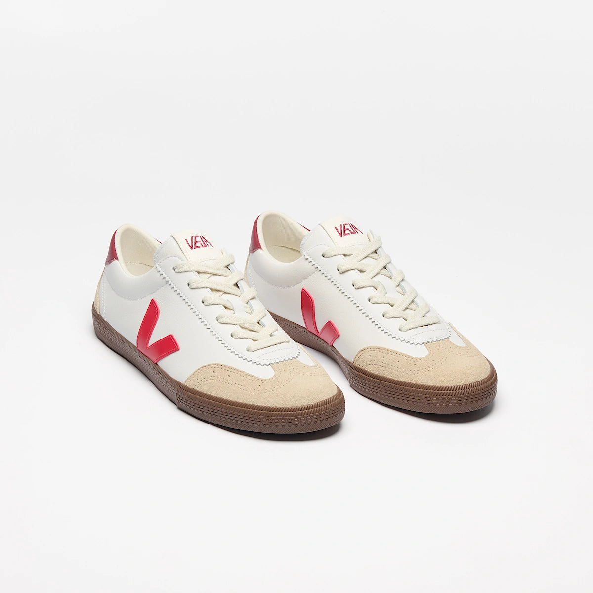 Volley Sneaker in White Pekin Bark