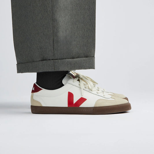 Volley Sneaker in White Pekin Bark