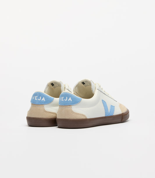 Volley Sneaker in White Aqua Bark