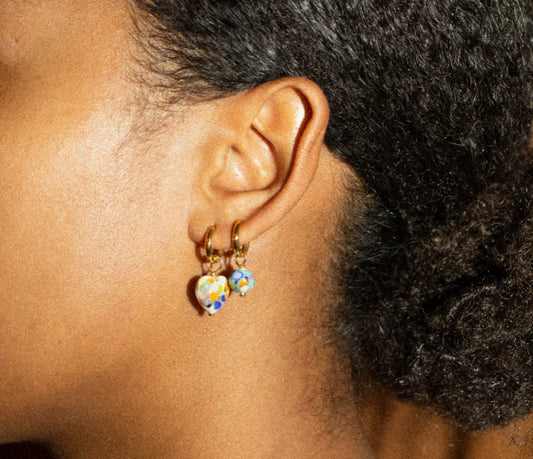 Heart Ivory Earrings