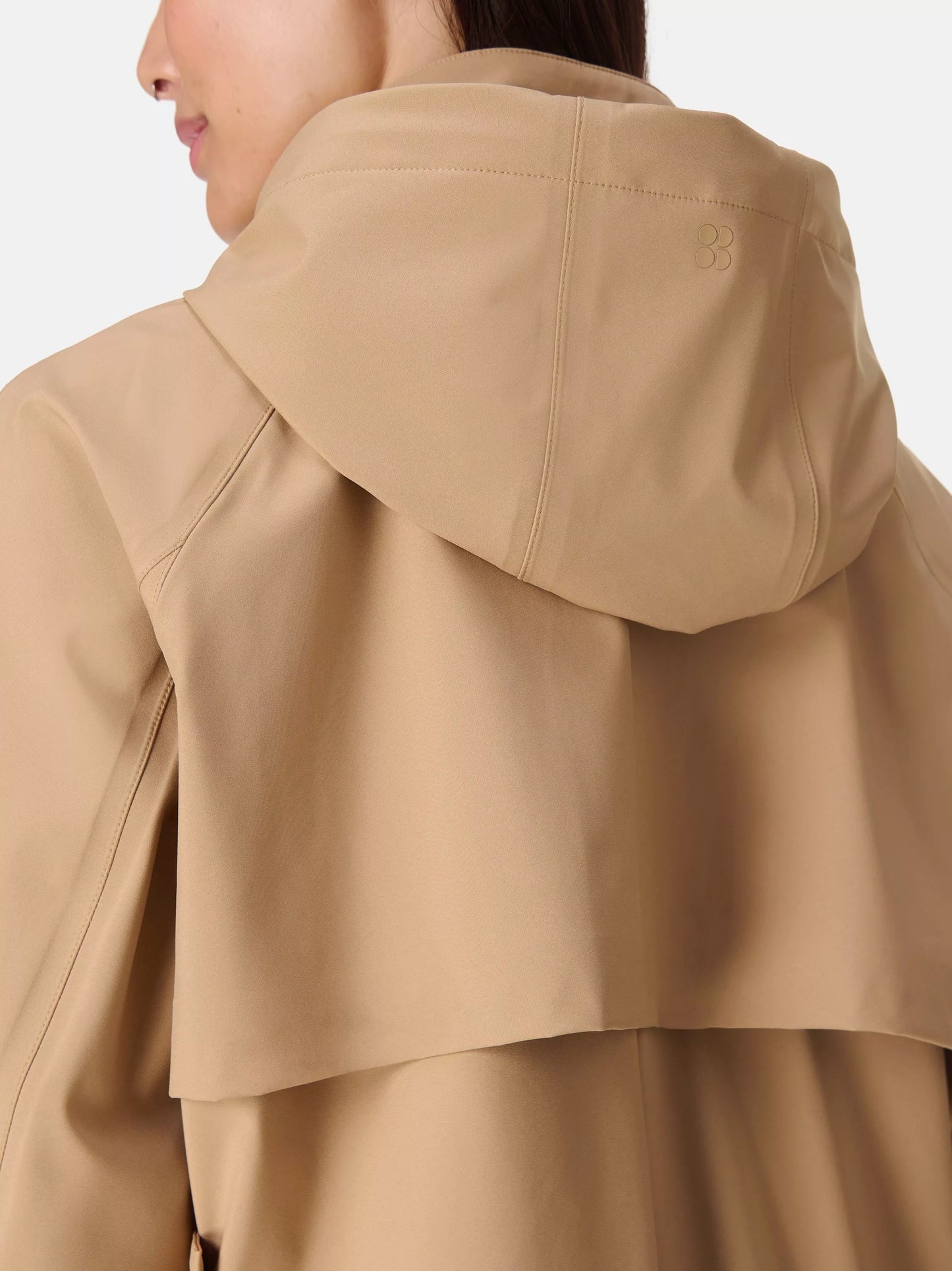 Motion Waterproof Cropped Parka in Beige