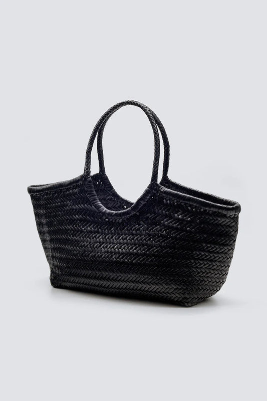 Nantuket Basket Big Bag in Black