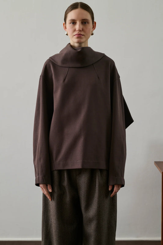 Freja jumper in Marron/Prune