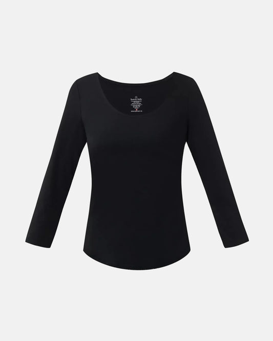 Ultimate Studio Yoga 3/4 Sleeve T-Shirt in Black