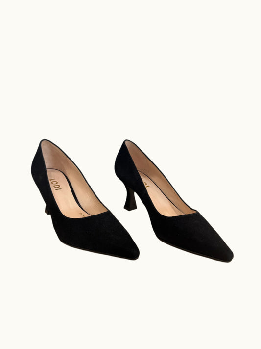 Jona Heel in Black Suede