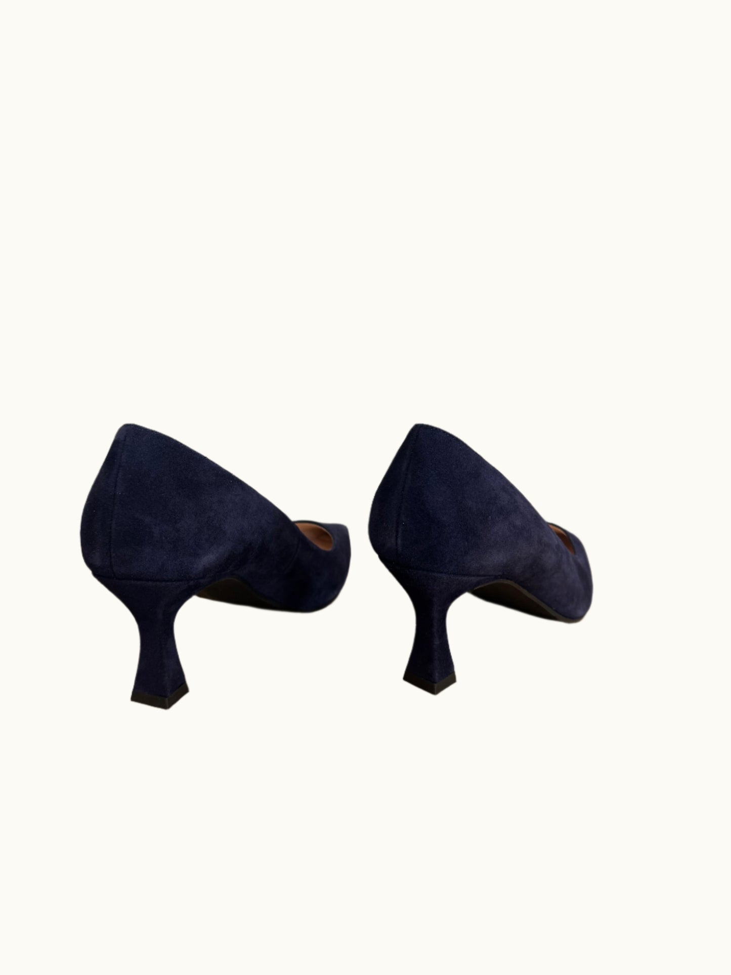 Jona Heel in Navy Suede