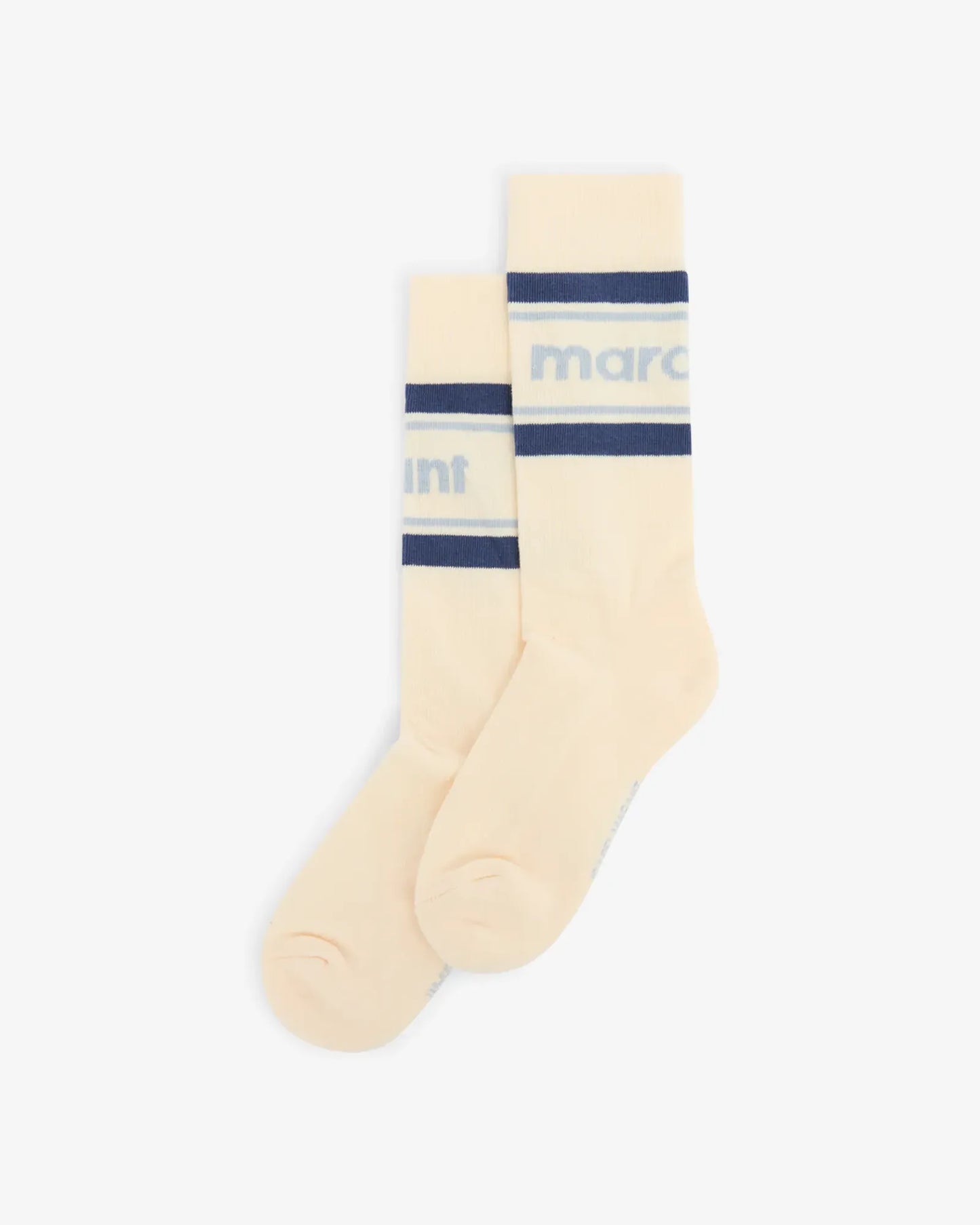 Donna Socks in Ecru Blue