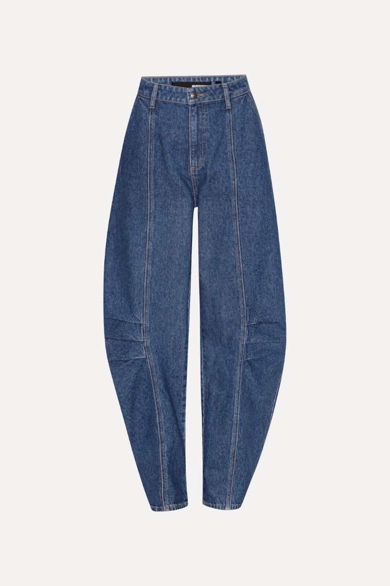 TWILL CARGO PANTS DENIM - ROTATE
