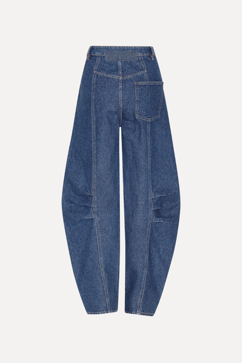 TWILL CARGO PANTS DENIM - ROTATE