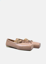 Ballet Flats in Nude