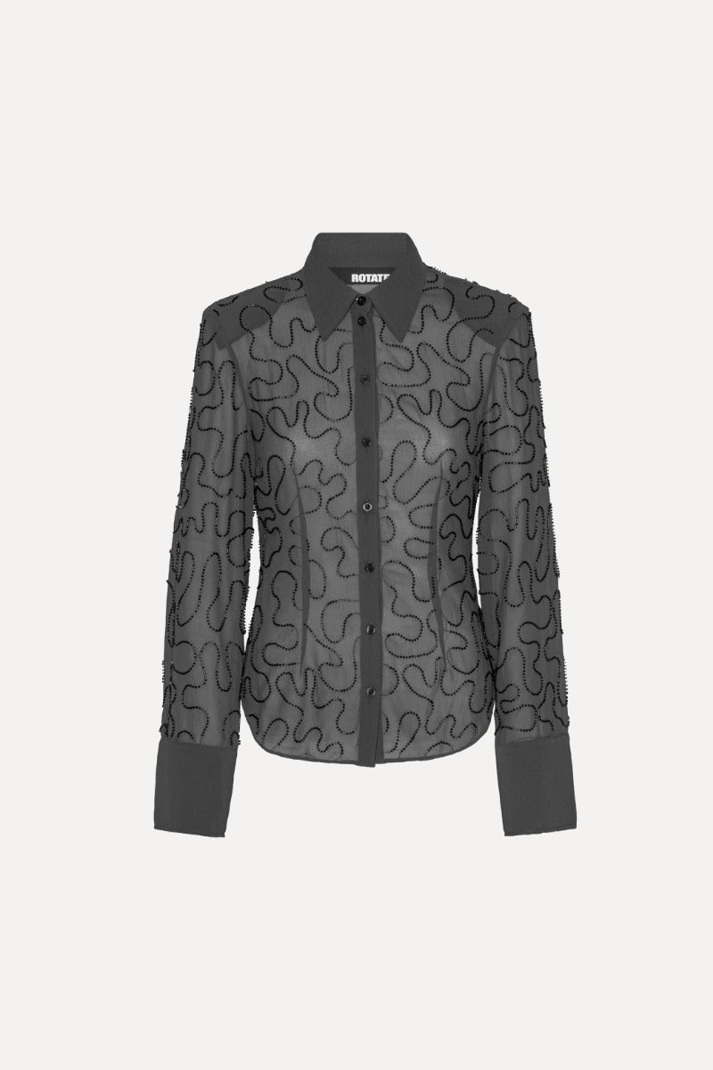 BEADED FITTED SHIRT - ROTATE