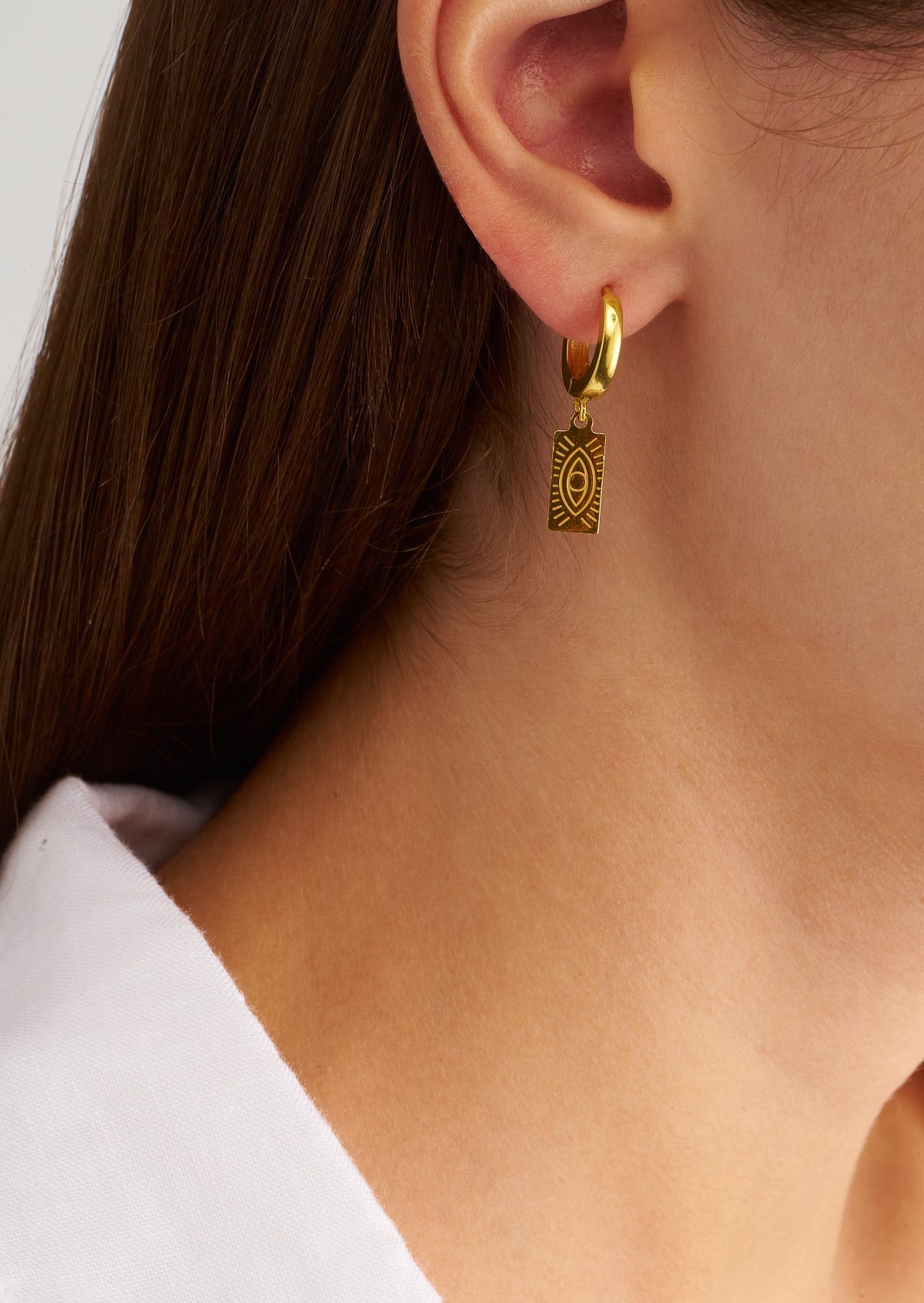 DELIAN SLIP ON EARRINGS GOLD