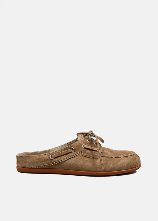 Suede Mule in Toffee