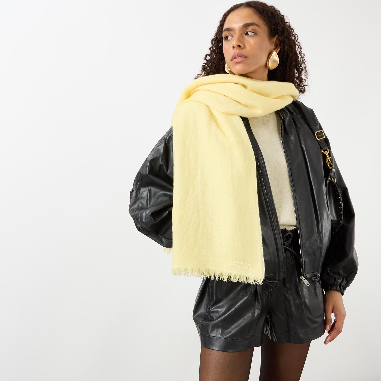 Alette Scarf in Pale Yellow