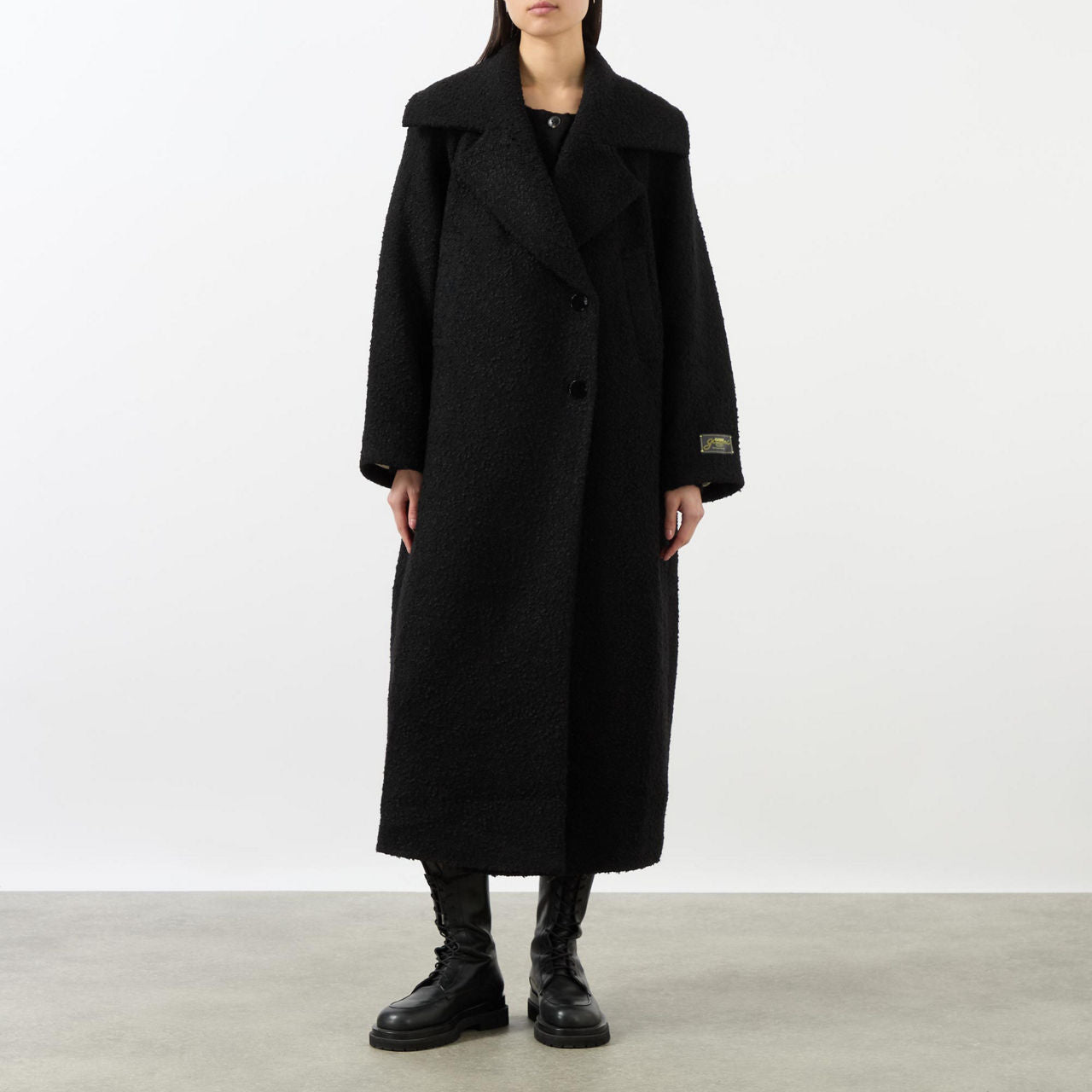 Double Faced Wool Coat in Phantom