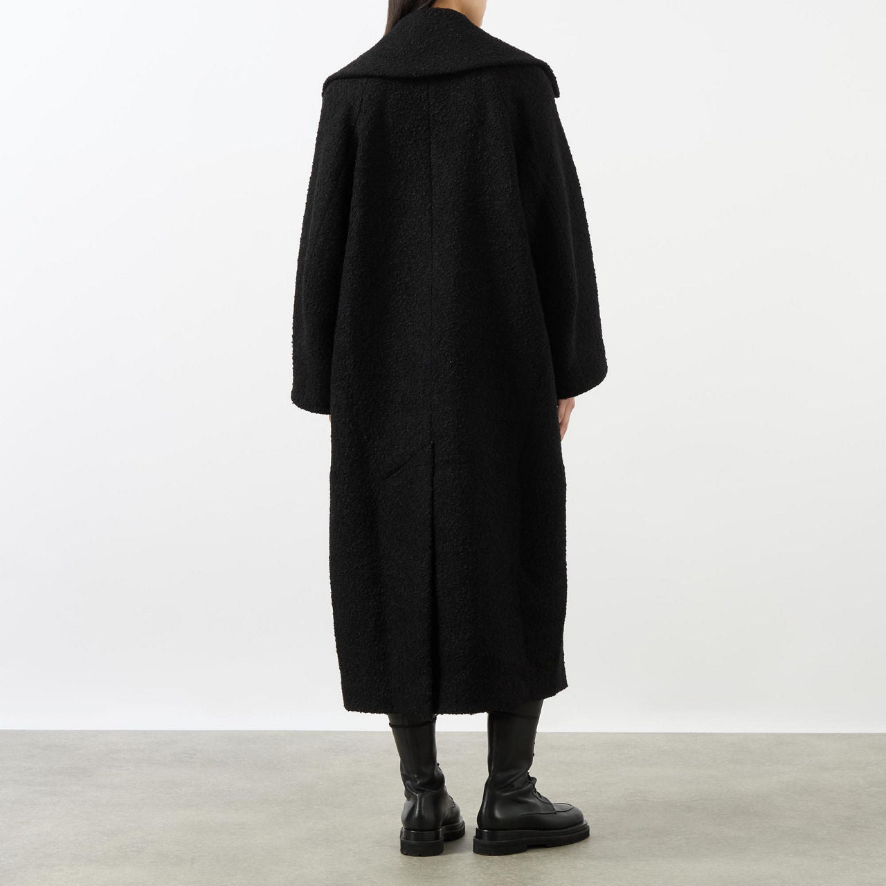 Double Faced Wool Coat in Phantom