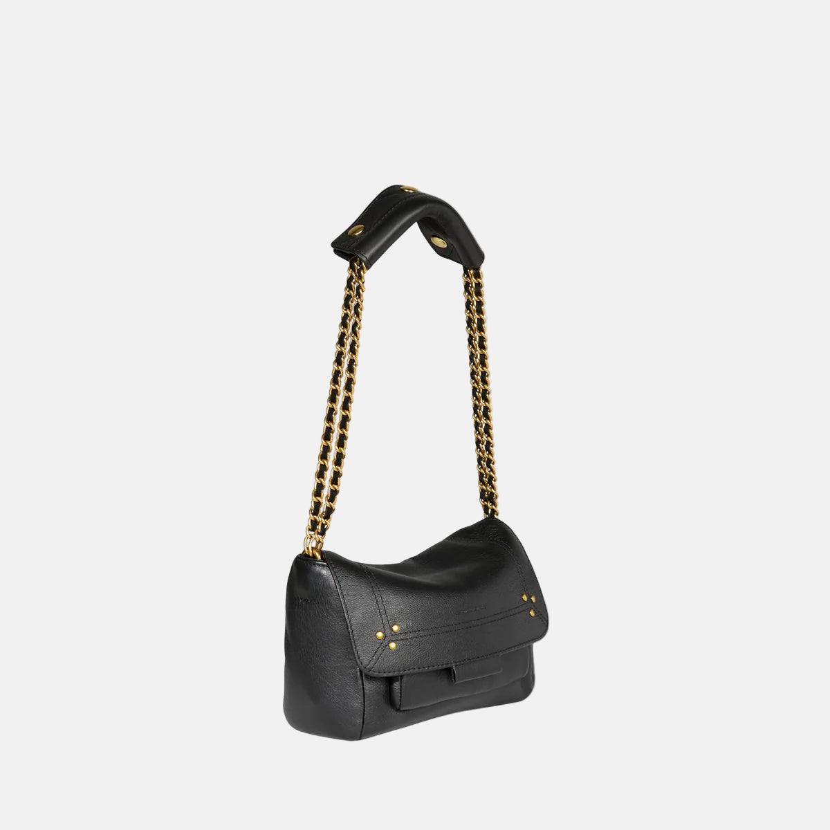 Lulu S Noir Brass Bag