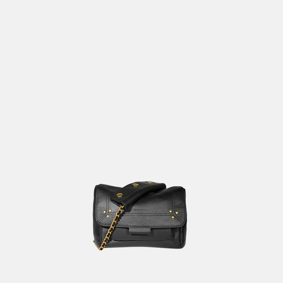 Lulu S Noir Brass Bag