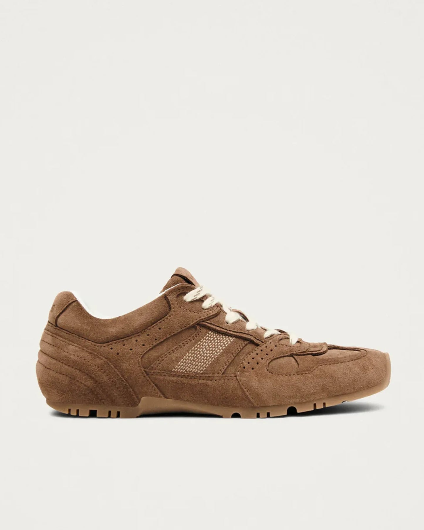 TB56 Sneakers in Suede Brown Leather