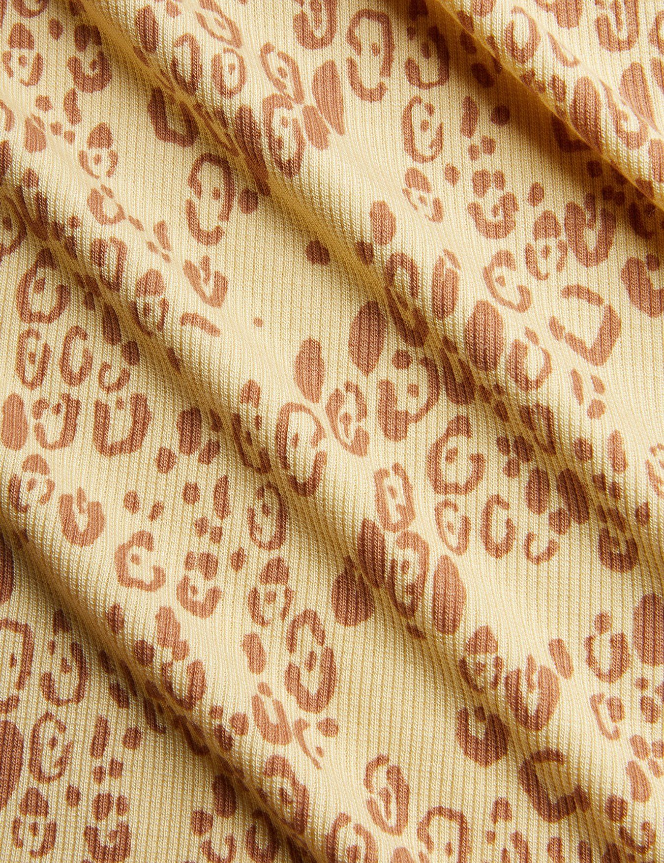 Leopard Leggings in Beige