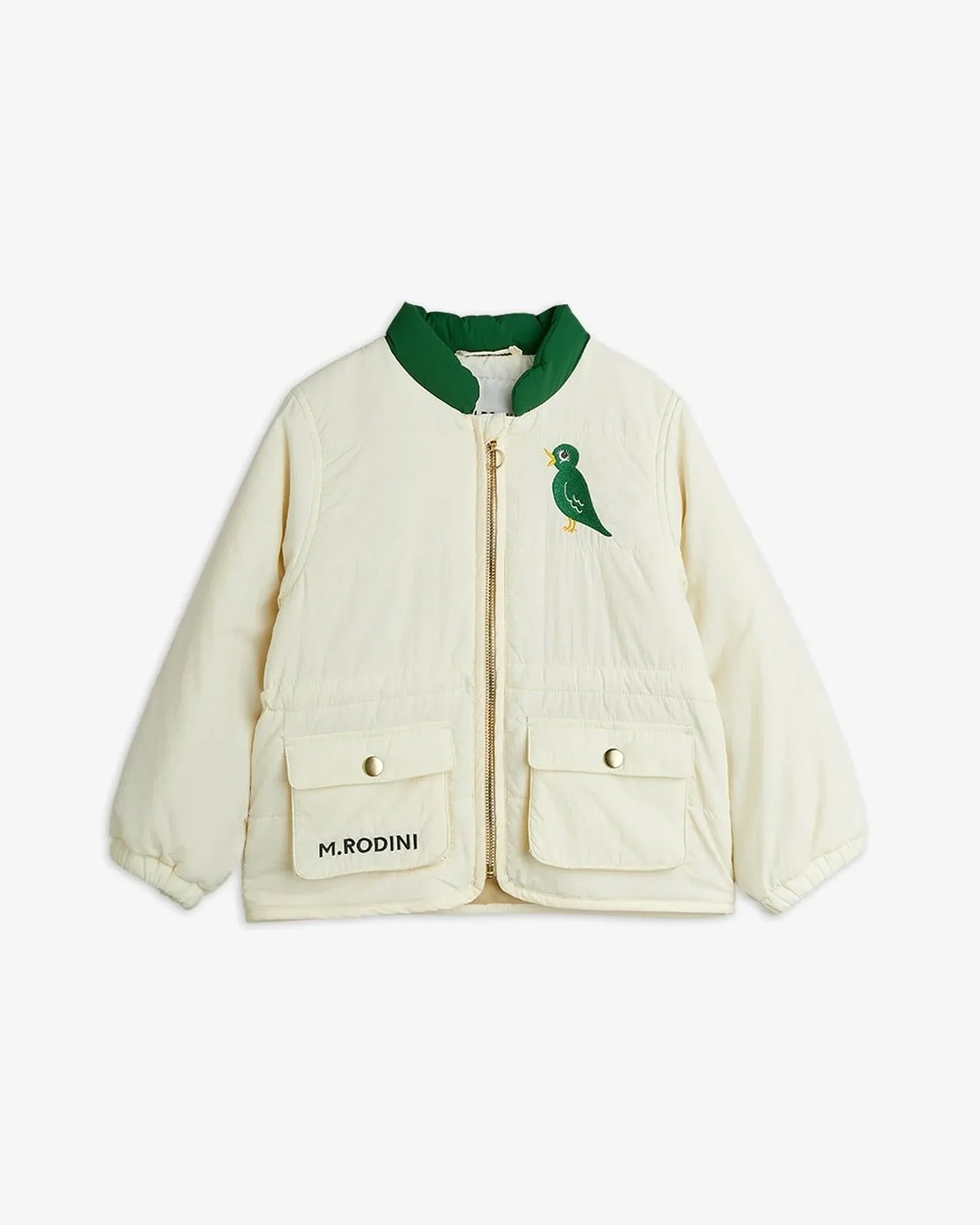 Bird Light Padded Jacket in Off White