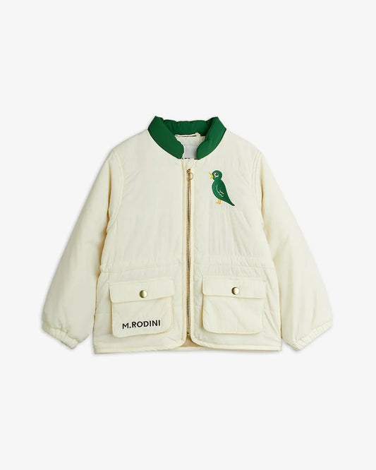 Bird Light Padded Jacket in Off White