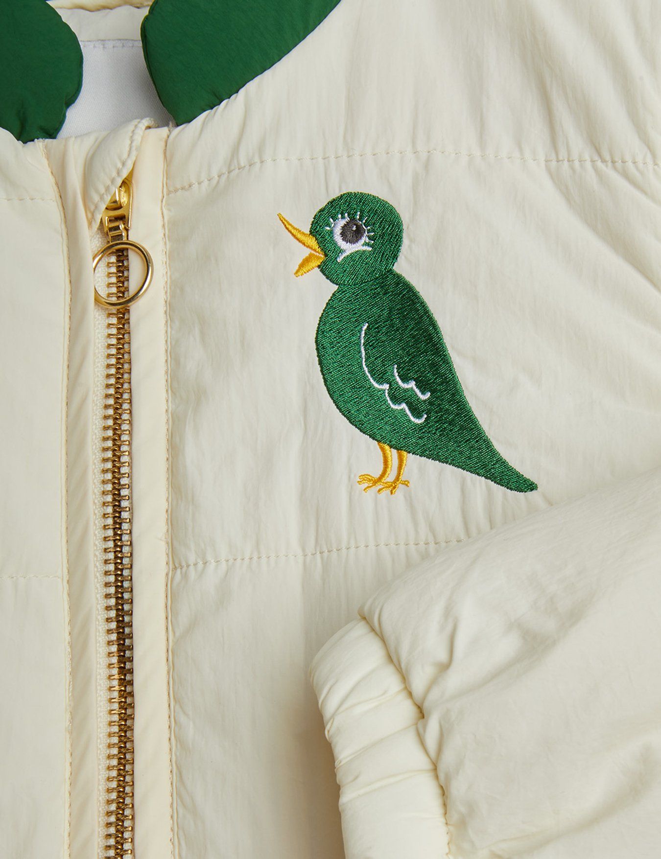 Bird Light Padded Jacket in Off White