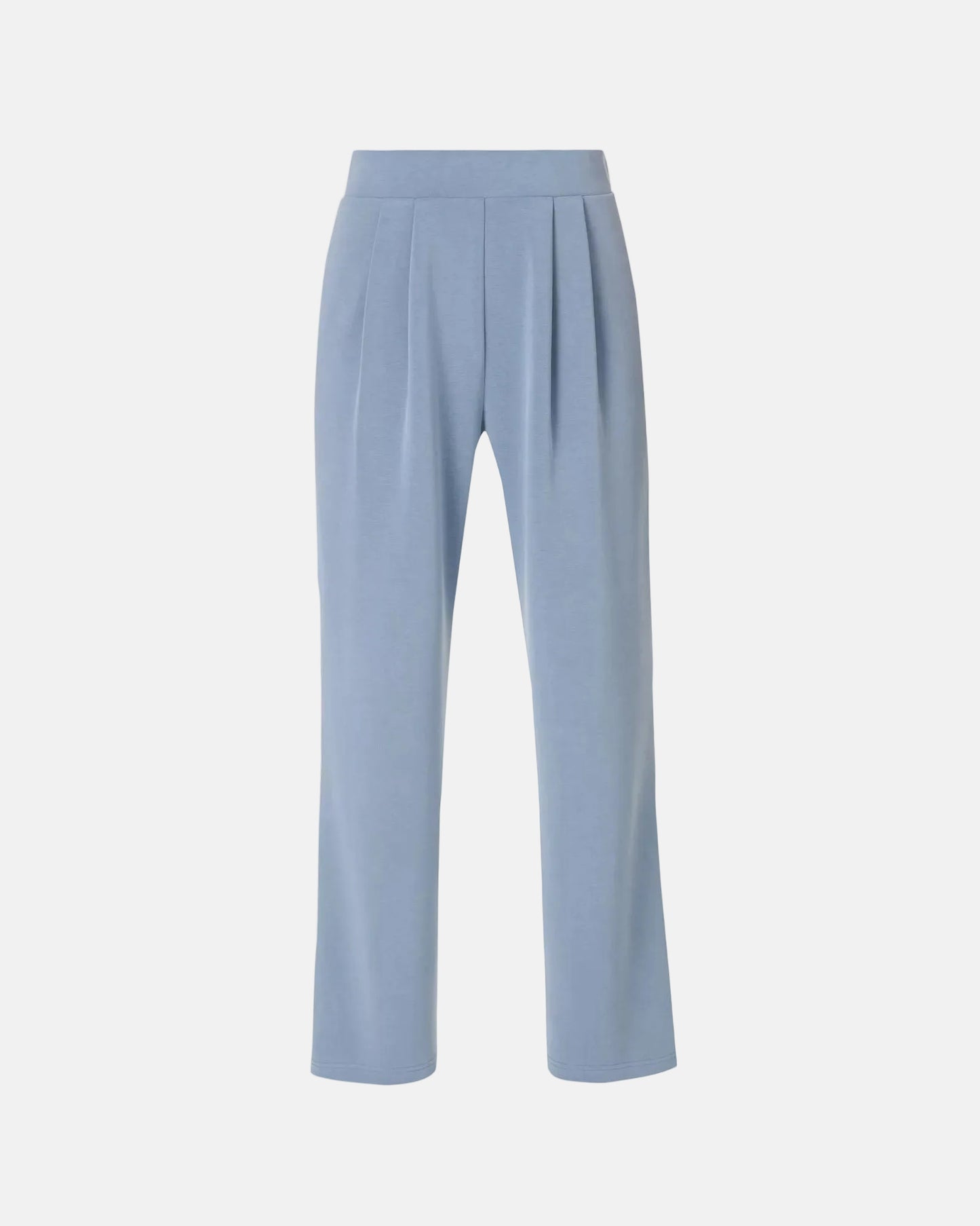 Sand Wash Wide Leg Trousers in Luxe Blue