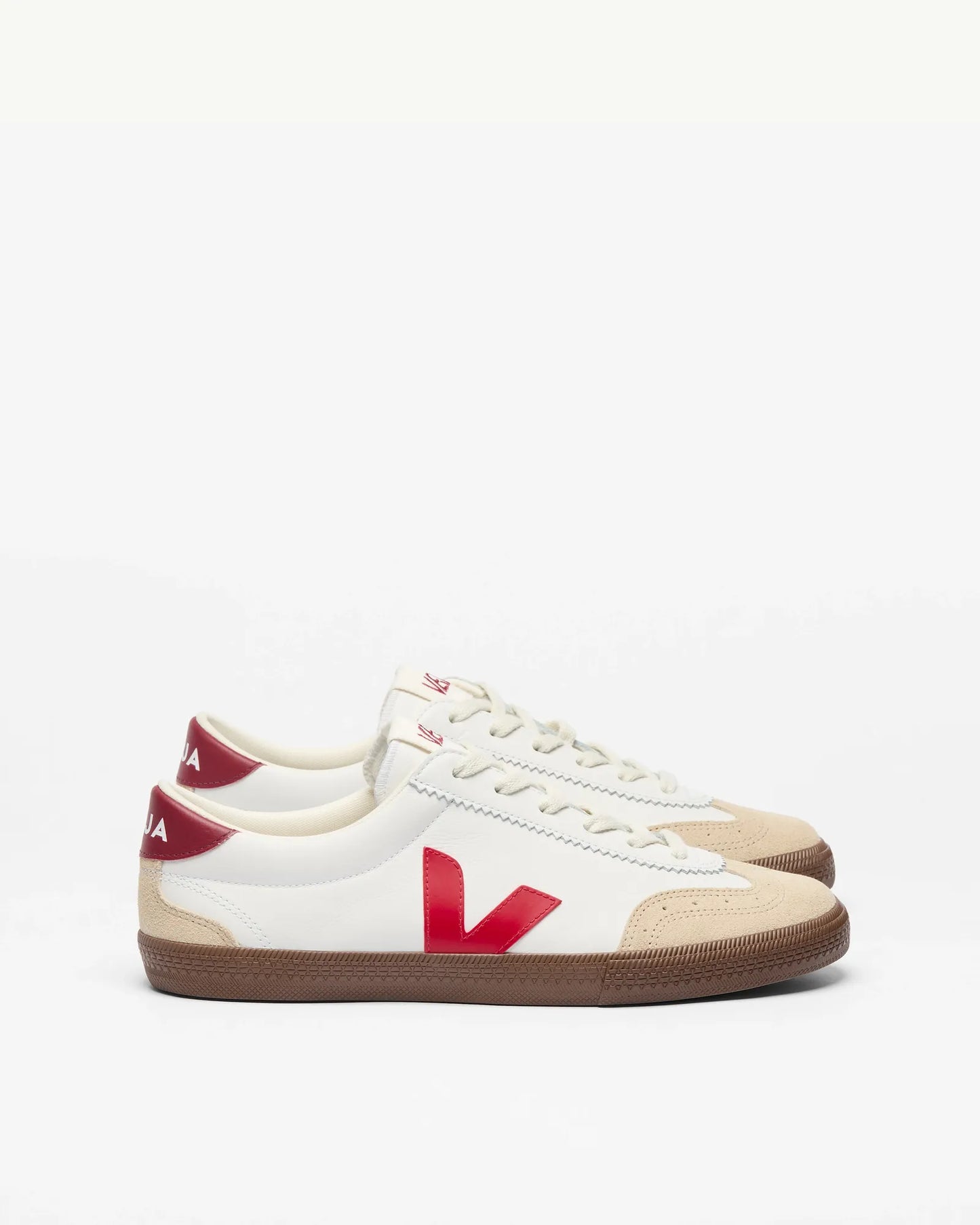 Volley Sneaker in White Pekin Bark