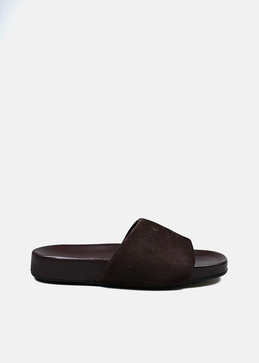 Suede Slider in Espresso