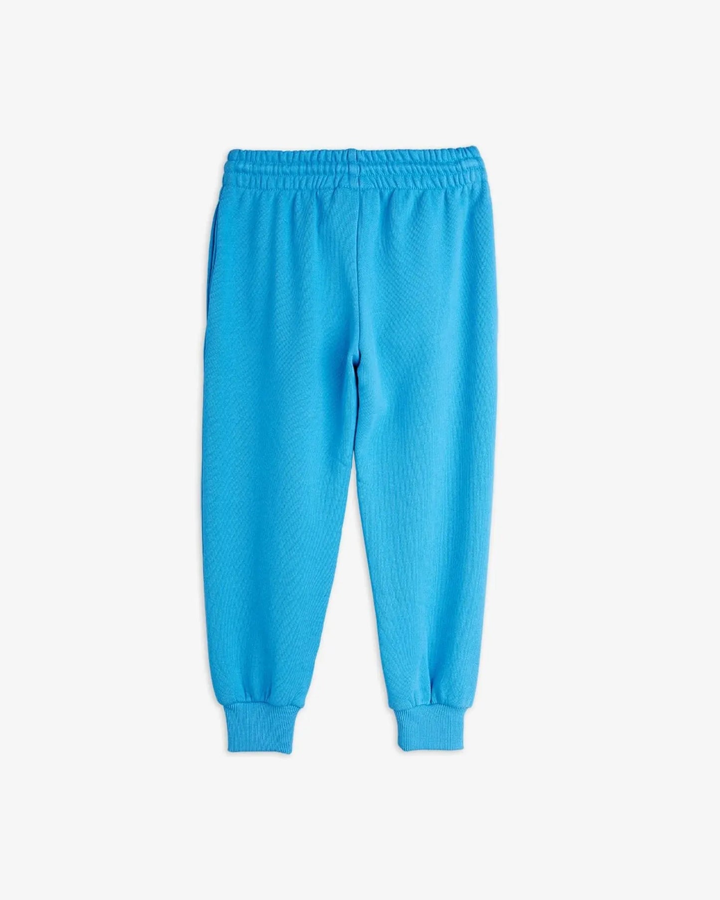 Dog Embroidered Sweatpants in Blue