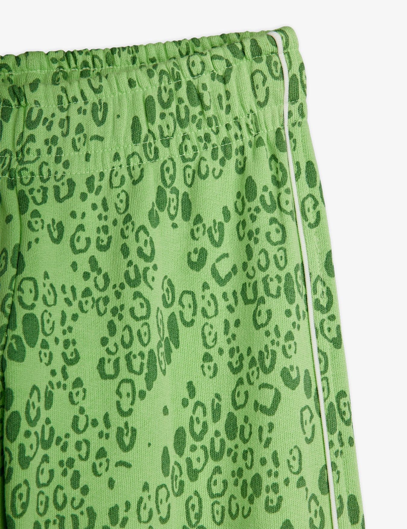 Mini Leopard Sweatpants in Green