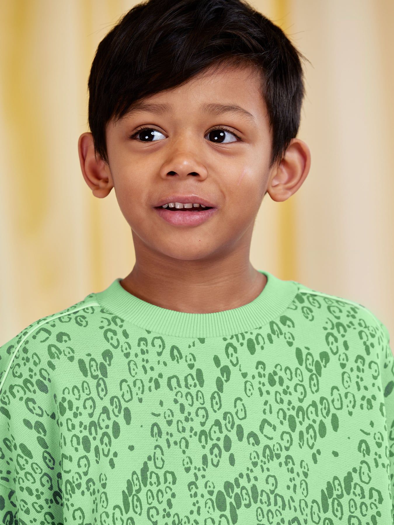 Mini Leopard Sweatshirt in Green