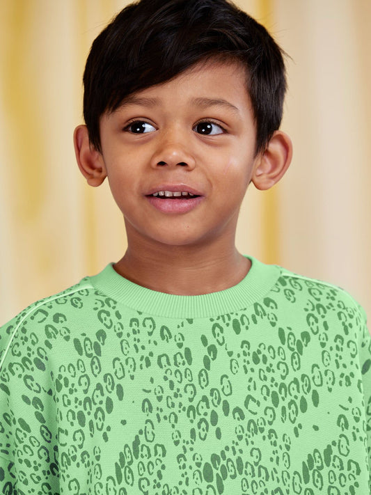 Mini Leopard Sweatshirt in Green