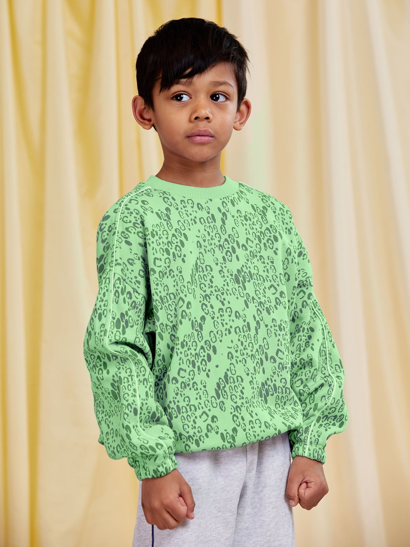 Mini Leopard Sweatshirt in Green