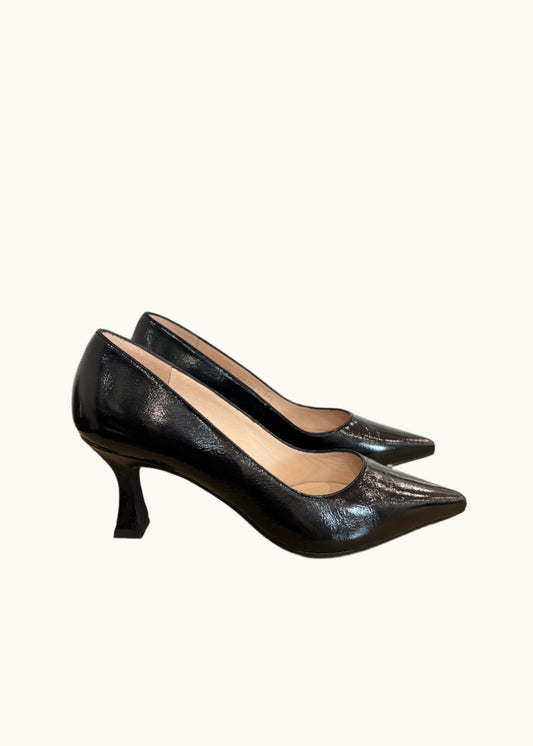 Jona Heel in Patent Black