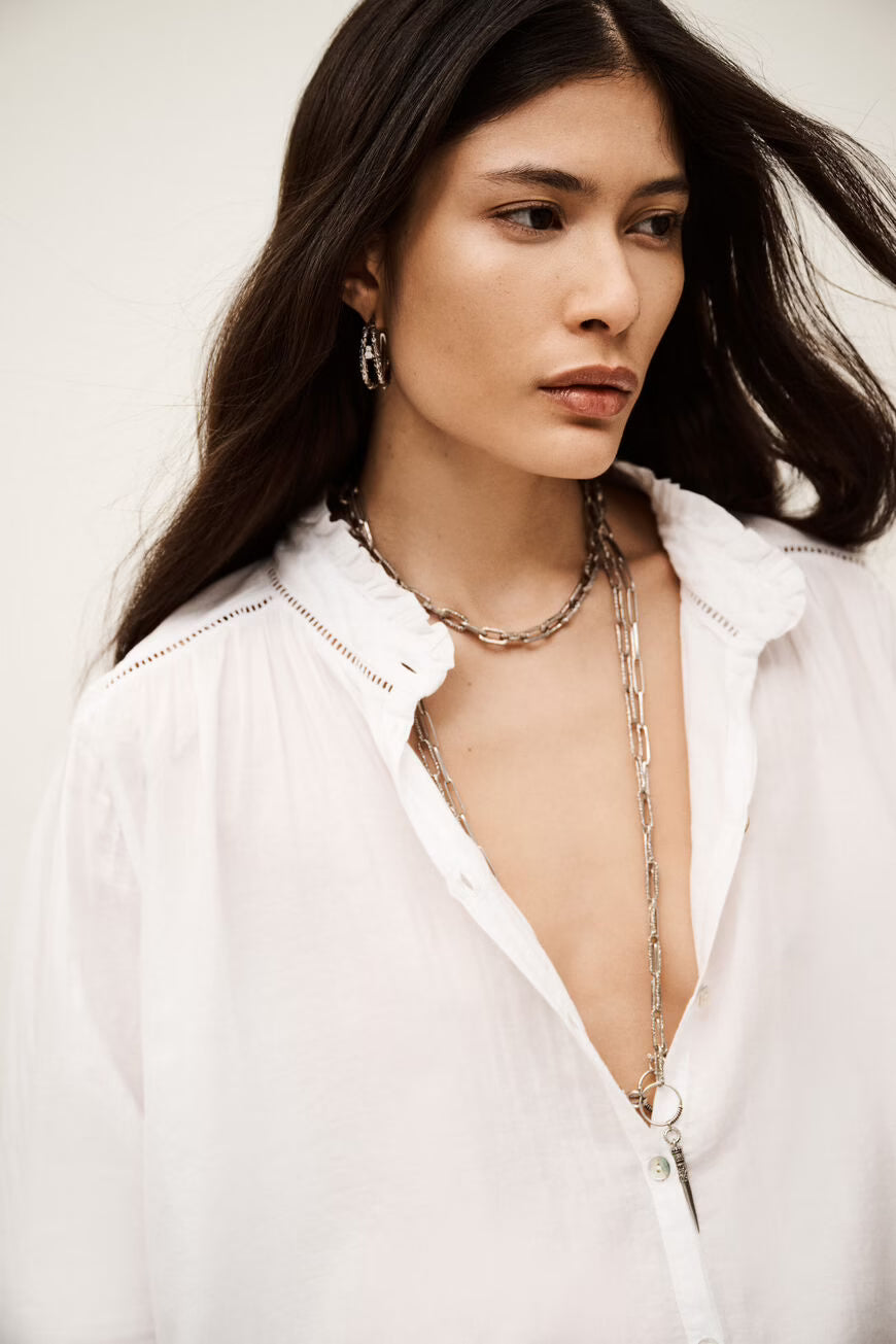 Tabbie Shirt in White