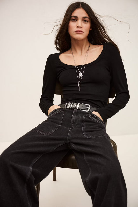 Luisa T-Shirt in Black