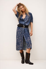 Norma Dress in Blue
