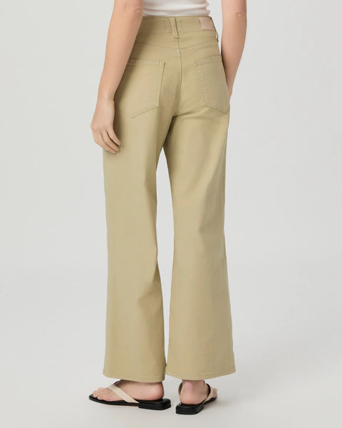ARI WIDE LEG PANT - PALE OLIVE - PAIGE
