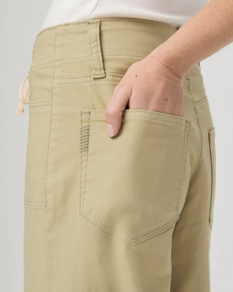 ARI WIDE LEG PANT - PALE OLIVE - PAIGE