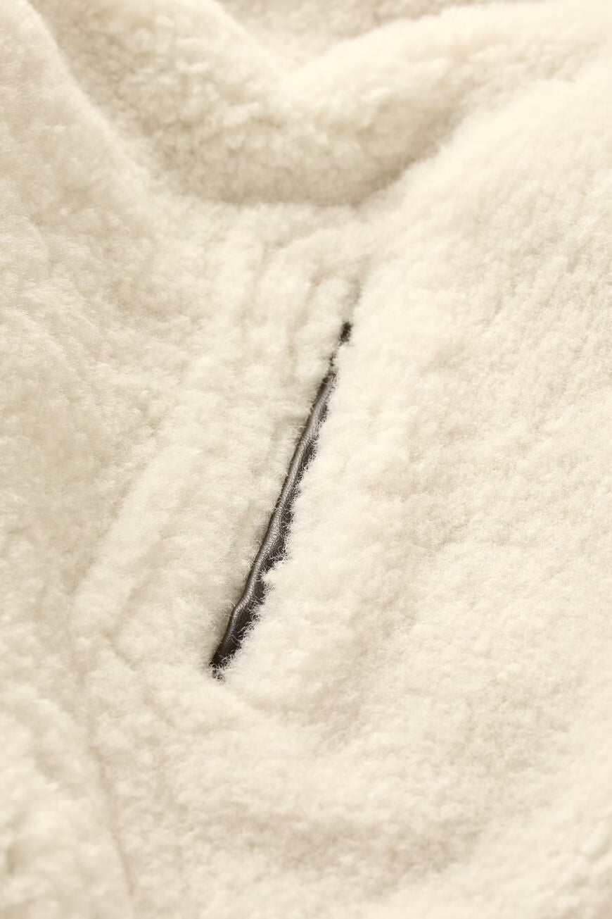 Maury Short Coat in Cream