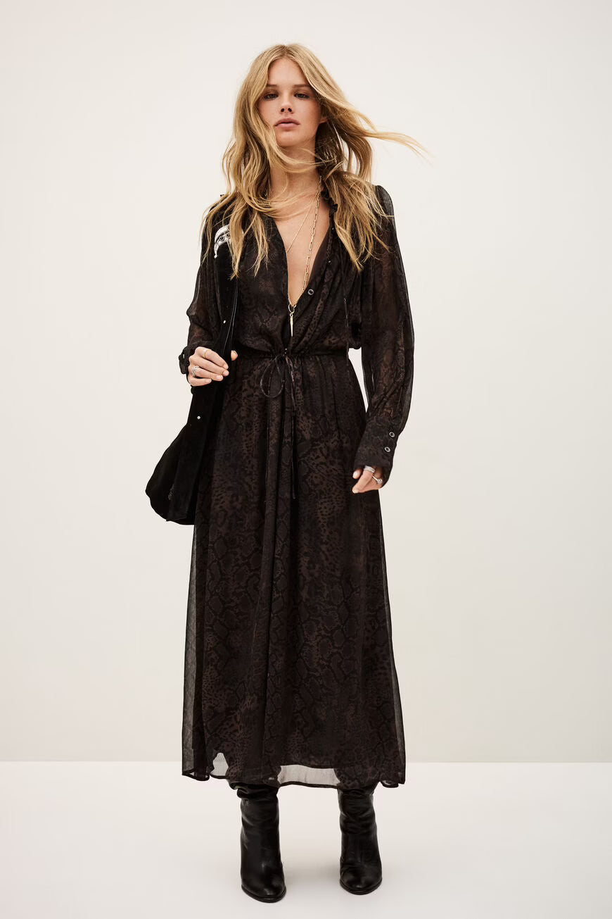 Sahara Dress in Brown