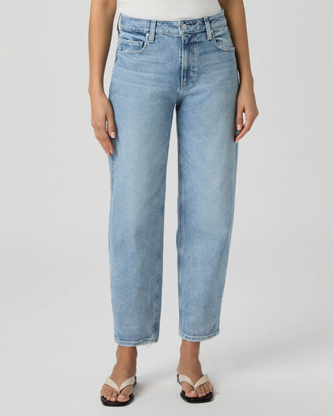 ALEXIS BARREL LEG JEAN - LIGHT BLUE - PAIGE