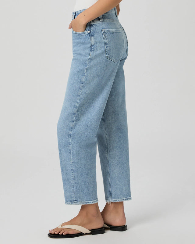 ALEXIS BARREL LEG JEAN - LIGHT BLUE - PAIGE