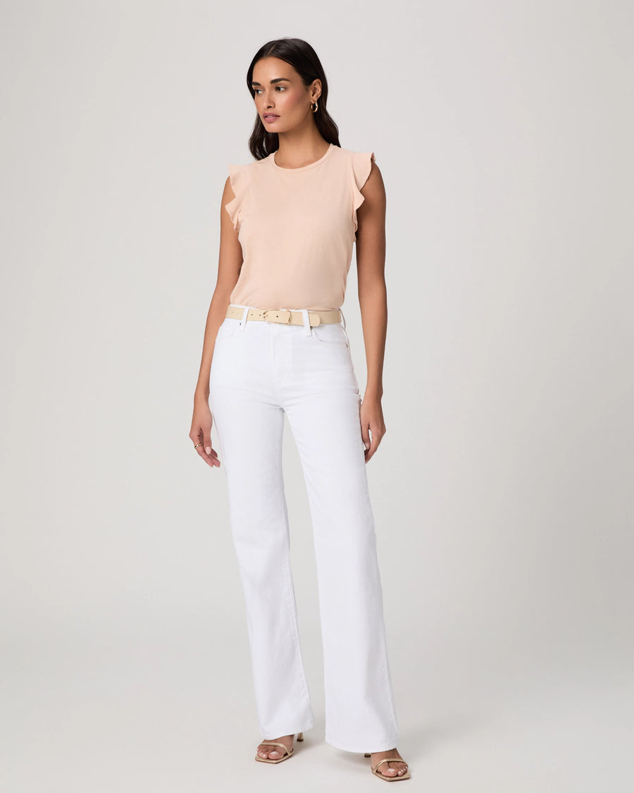 Sofia Flare Jean in Crisp White