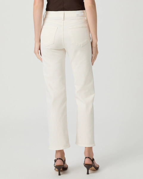 Stevie Ankle Straight Jean in Cream Cloud